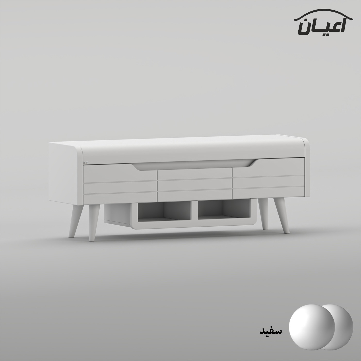 میز تلویزیون اعیان مدل FH1024 مناسب برای تلویزیون تا 55 اینچ