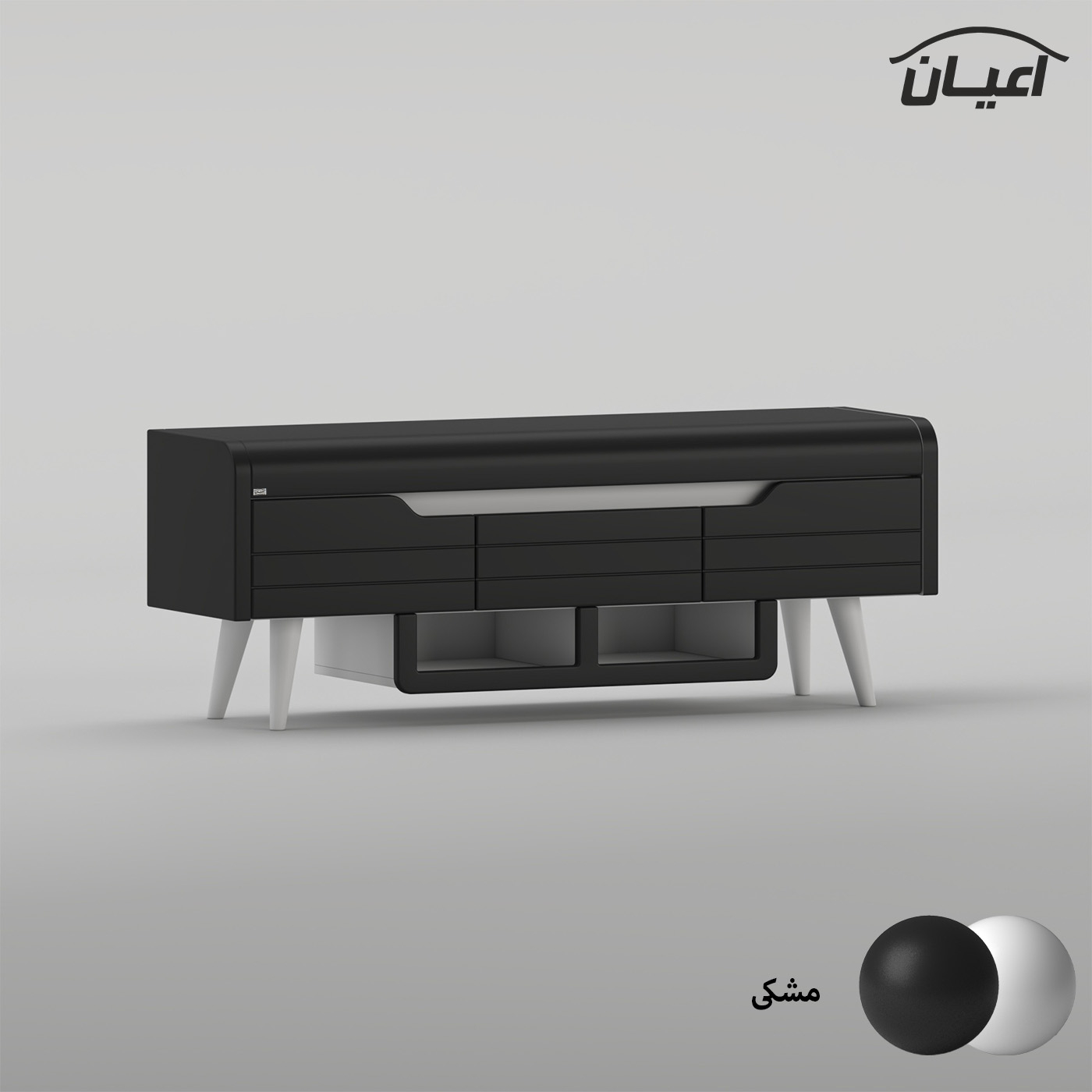 میز تلویزیون اعیان مدل FH1024 مناسب برای تلویزیون تا 55 اینچ