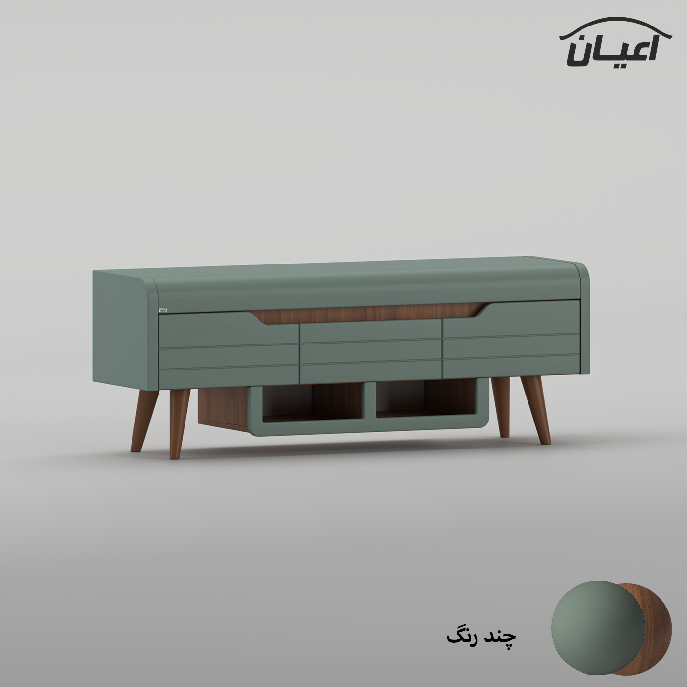 میز تلویزیون اعیان مدل FH1024 مناسب برای تلویزیون تا 55 اینچ