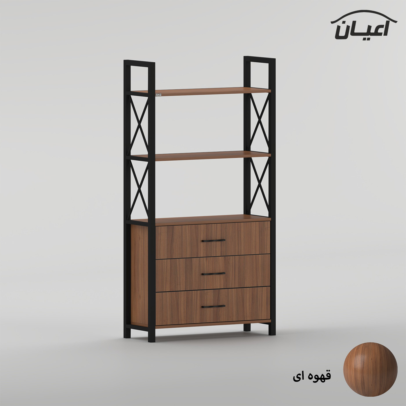 کتابخانه 3 طبقه اعیان مدل FH1060