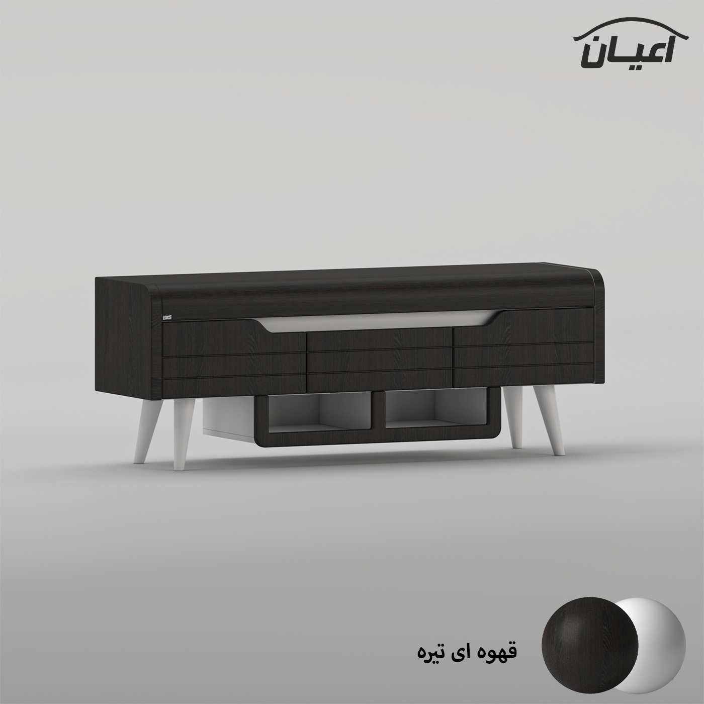 میز تلویزیون اعیان مدل FH1024 مناسب برای تلویزیون تا 55 اینچ