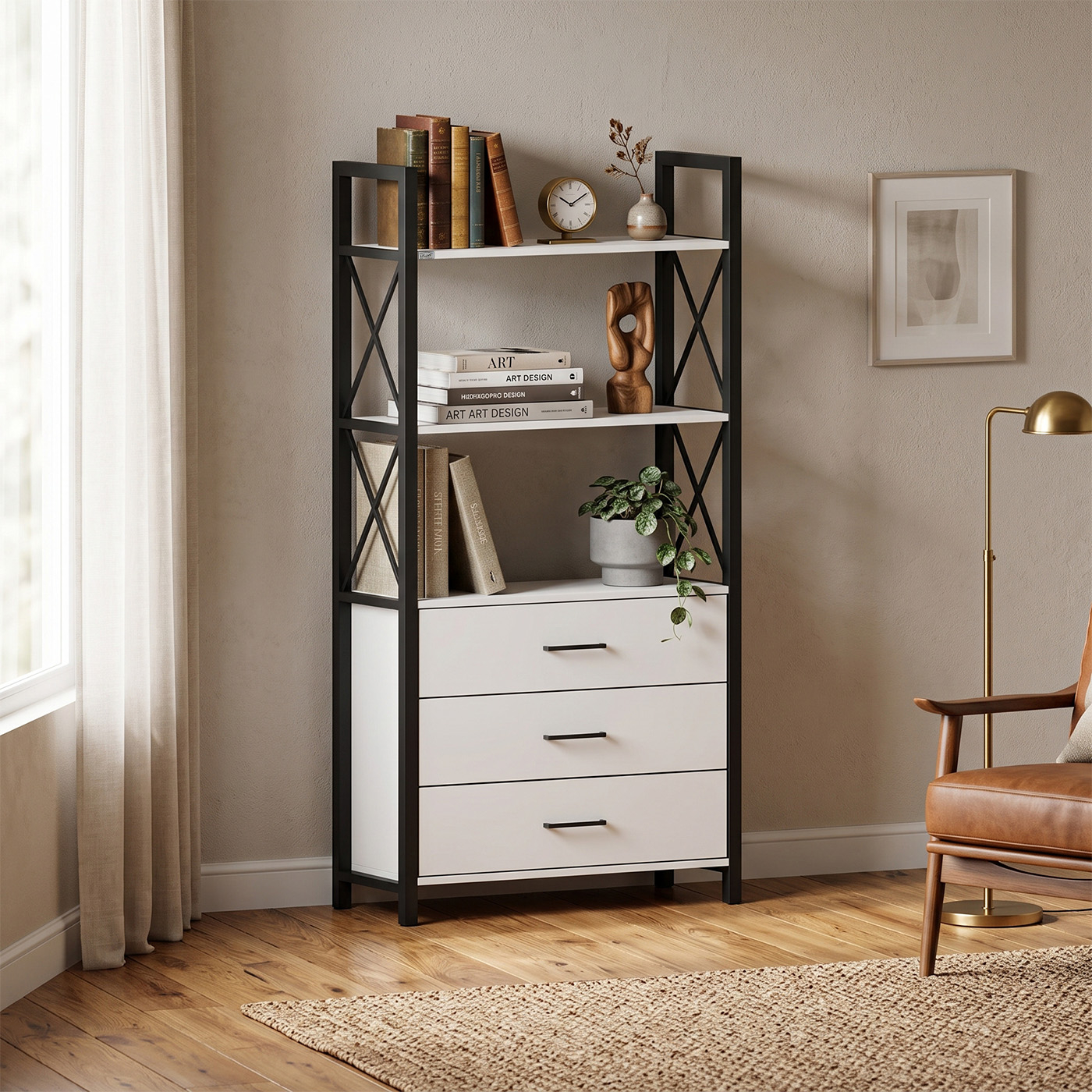 کتابخانه 3 طبقه اعیان مدل FH1060