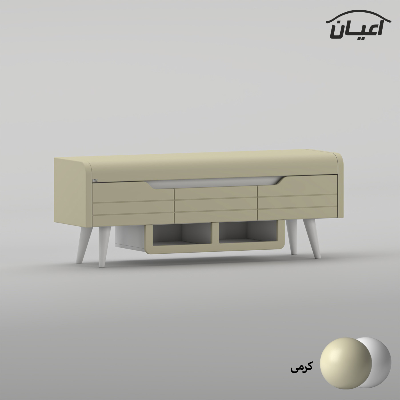 میز تلویزیون اعیان مدل FH1024 مناسب برای تلویزیون تا 55 اینچ