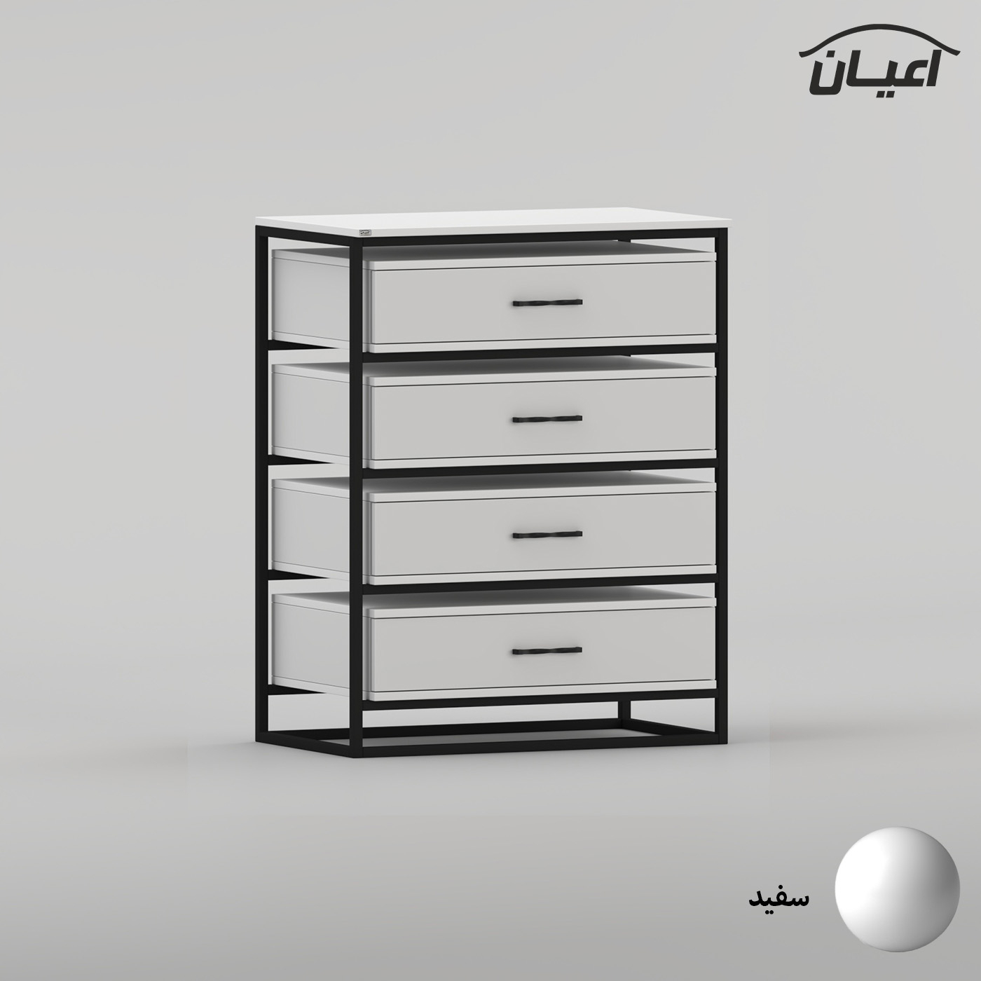 دراور اعیان مدل FH1068 چهار عدد کشو