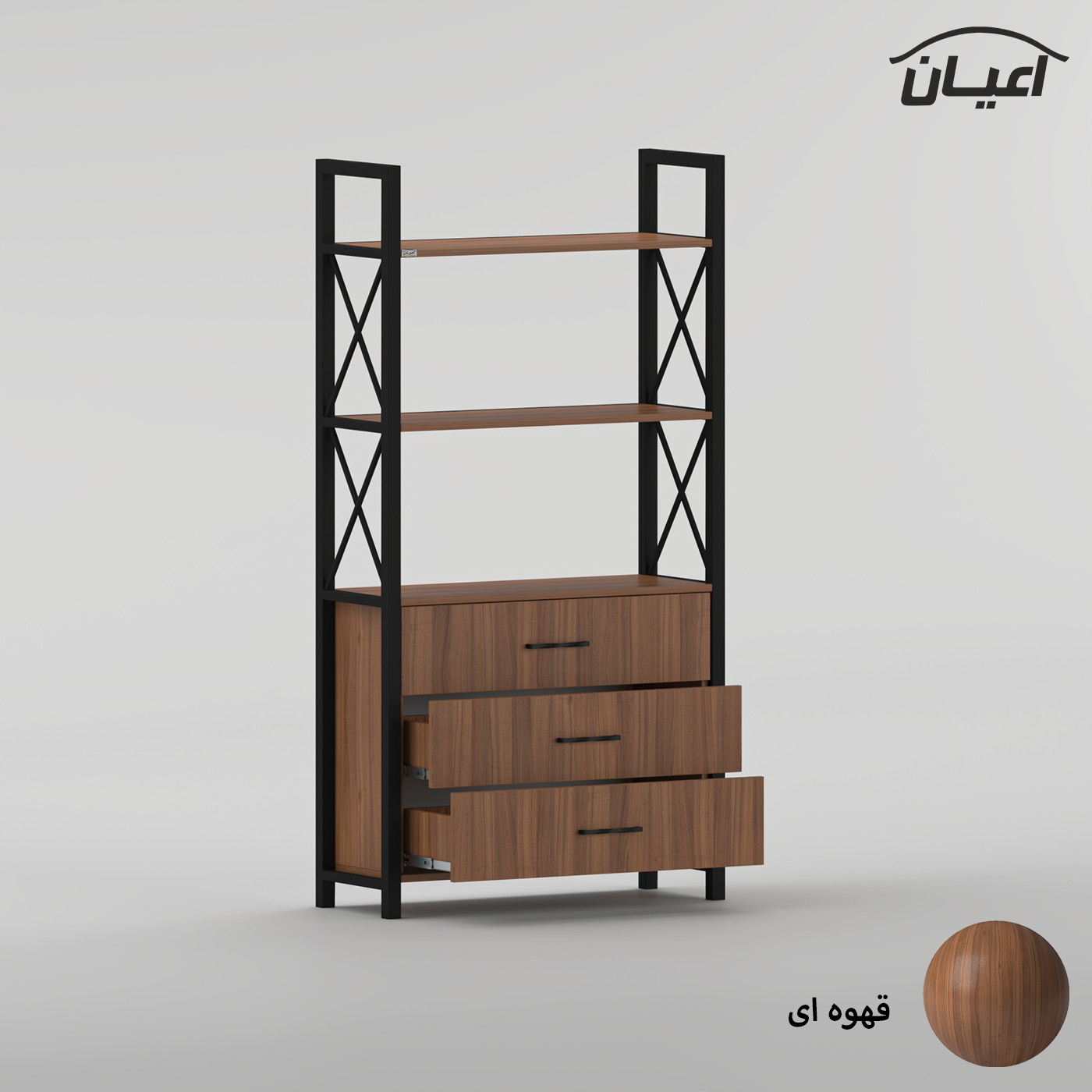 کتابخانه 3 طبقه اعیان مدل FH1060